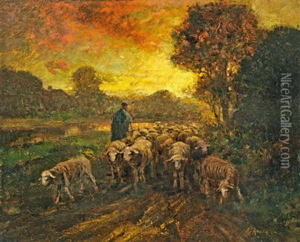 Hazafele Oil Painting - Alwin Arnegger