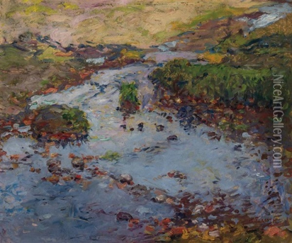 Creek Bed Oil Painting - William Forsyth