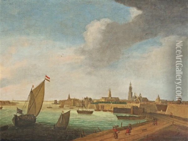 View Of Amsterdam Oil Painting -  Zeeman