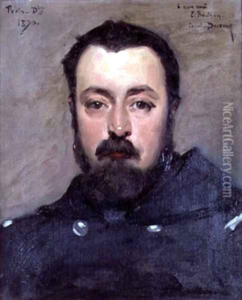 Portrait of M Berthon Oil Painting - Charles Emile Auguste Carolus-Duran
