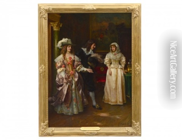 The Distinguished Visitor Oil Painting - Federico Andreotti
