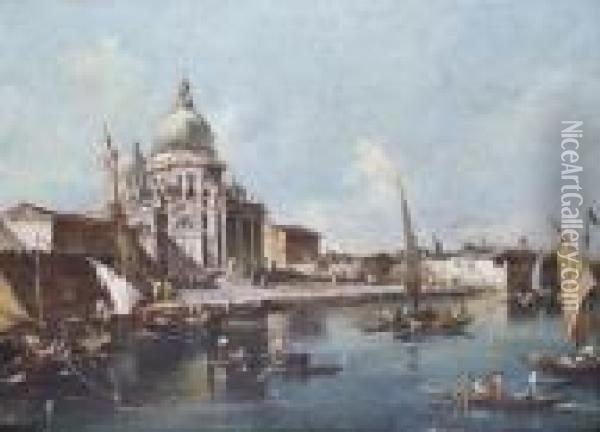 Vue De Venise Oil Painting - Giacomo Guardi