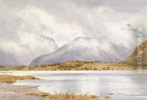 The Romsdal, Scotland Oil Painting - Frederick R. Fitzgerald