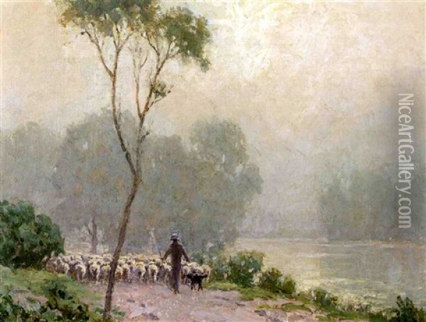 Early Morning Mist Oil Painting - Granville S. Redmond