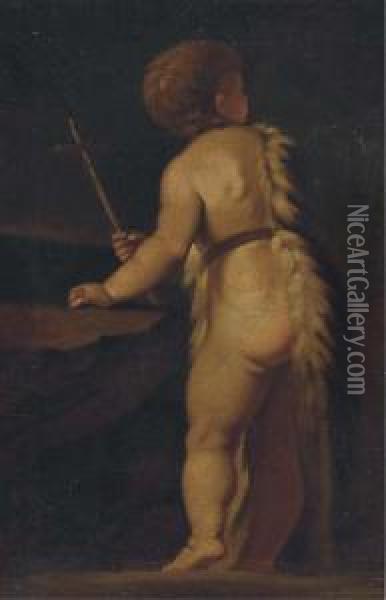 The Infant Saint John The Baptist Oil Painting - Giovanni Battista Caracciolo