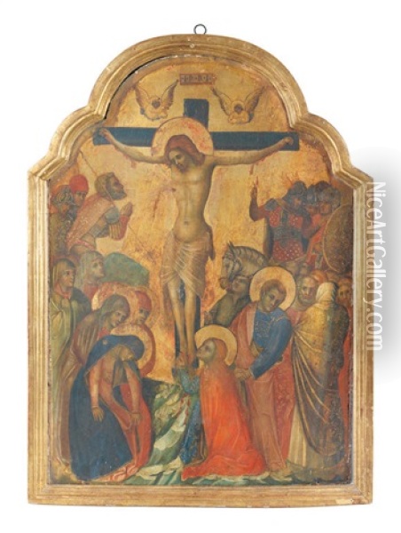 The Crucifixion Oil Painting - Lorenzo Veneziano