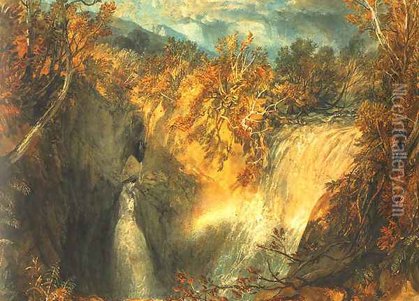 Weathercote Cave Oil Painting - Joseph Mallord William Turner