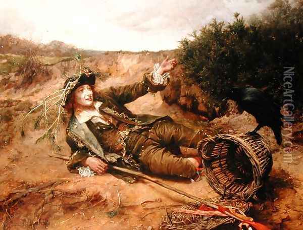 Fallen by the Wayside, 1886 Oil Painting - Edgar Bundy