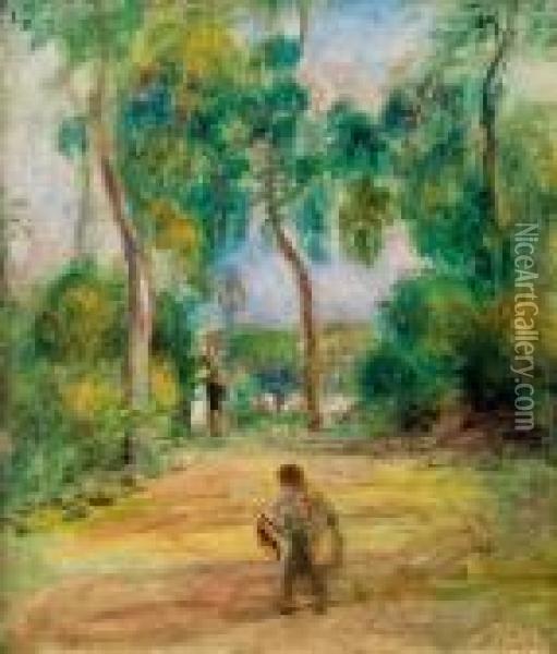 Personen Im Park Oil Painting - Pierre Auguste Renoir