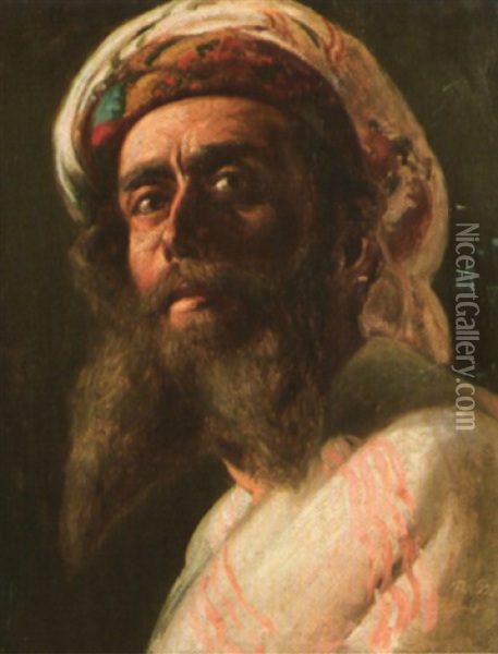L'homme Barbu Oil Painting - Theodor Pixis