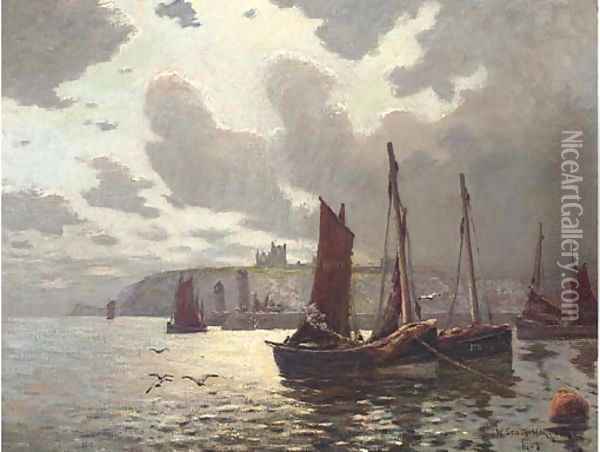 A sparkling morning, Whitby Oil Painting - William Scott Hodgson