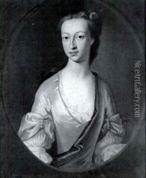 Portrait Of A Lady Oil Painting - William De Nune