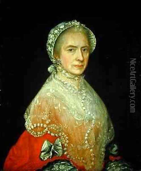 Portrait of Wilhelmina Campbell Viscountess Glenorchy 1741-1786 Oil Painting - Thomas Gainsborough