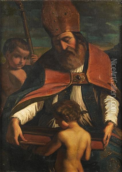Saint Augustine Oil Painting - Guercino