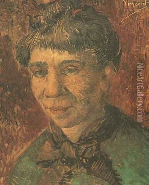 Portrait Of A Woman (Madame Tanguy?) Oil Painting - Vincent Van Gogh