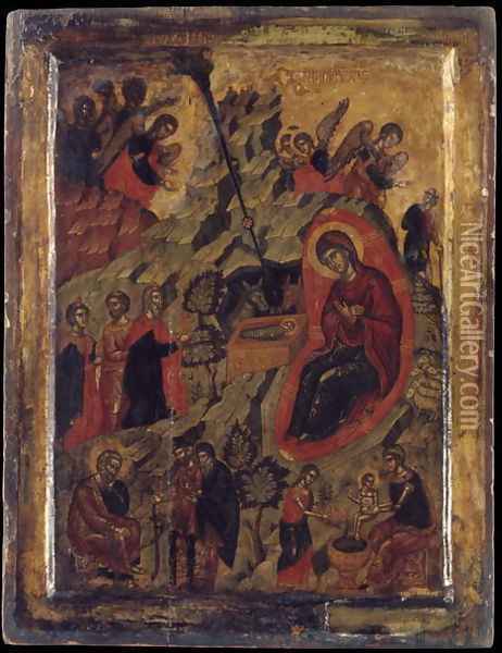 The Nativity Oil Painting - Anonymous Artist