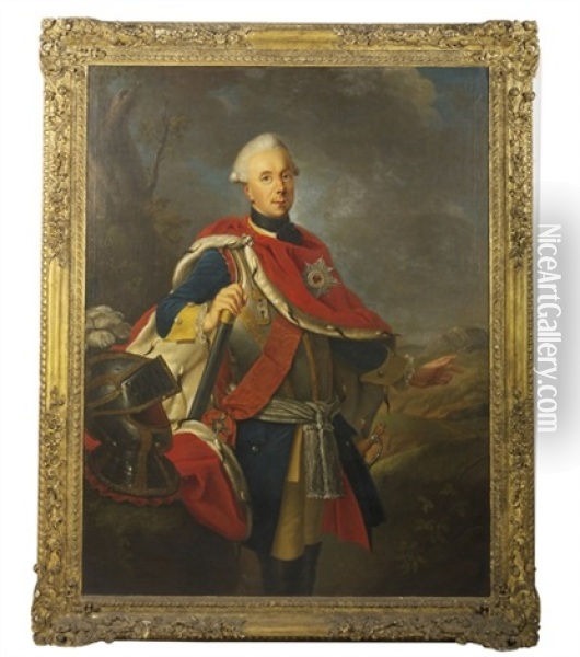 Portrait Of Friedrich Heinrich Ludwig, Prince Of Prussia (1726-1802) Oil Painting - Frederic Reclam