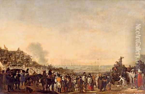 The departure of Charles II for England Oil Painting - Willem Schellinks