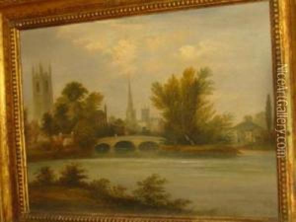Derwent Street Bridge Oil Painting - Isaac Mosley