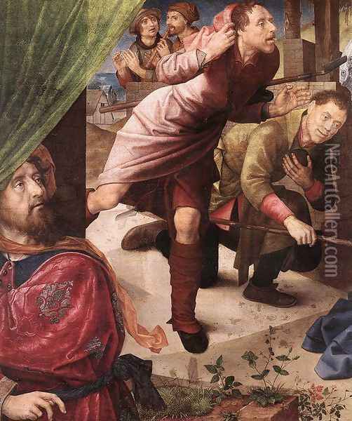 Adoration of the Shepherds (detail 2) c. 1480 Oil Painting - Hugo Van Der Goes