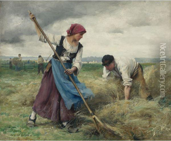Harvesters Oil Painting - Julien Dupre