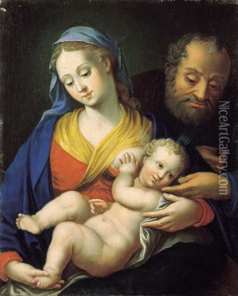 Sacra Famiglia Oil Painting - Filippo Agricola