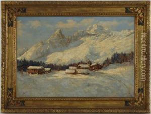Paysage De Montagne Oil Painting - Antonio Salvetti