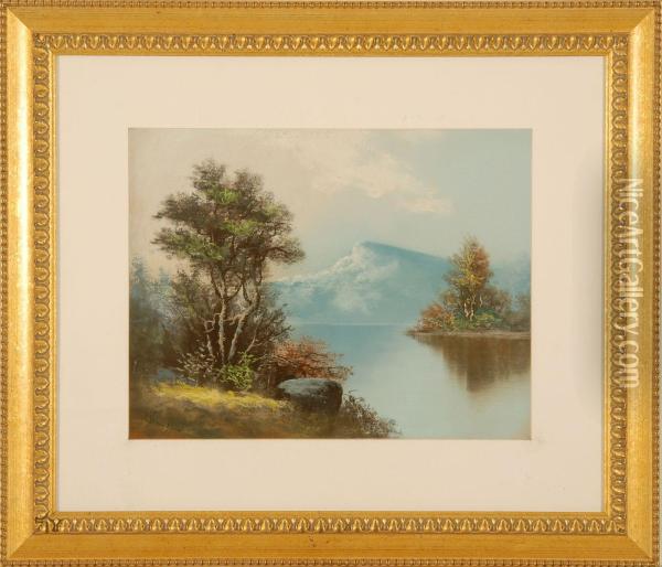 Mountain Landscape Oil Painting - William Henry Chandler