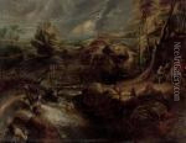 Philemon And Baucis Oil Painting - Peter Paul Rubens