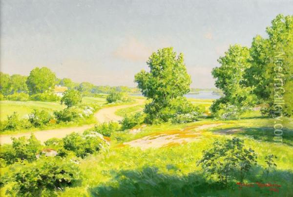 Sommaridyll Vid Gottskar Oil Painting - Johan Krouthen