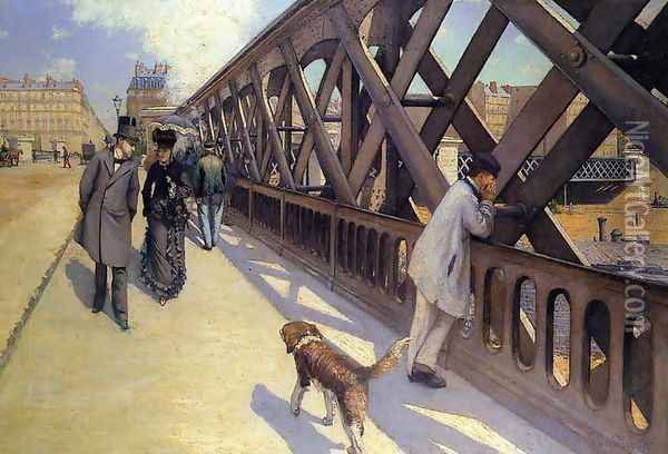 The Pont Du Europe Oil Painting - Gustave Caillebotte