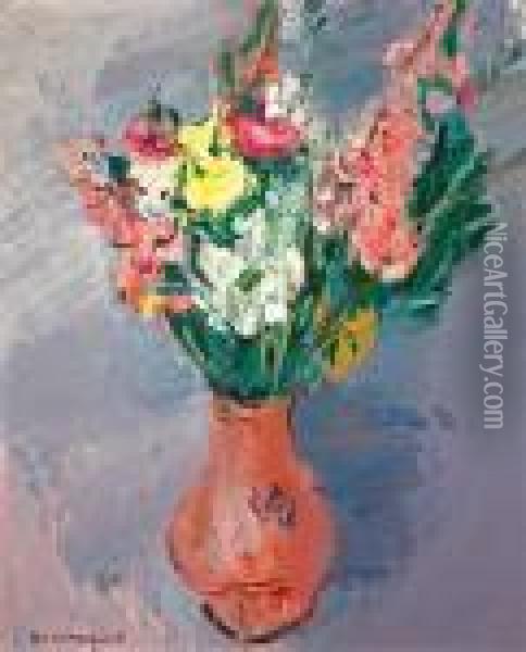 Kwiaty W Wazonie Oil Painting - Joachim Weingart