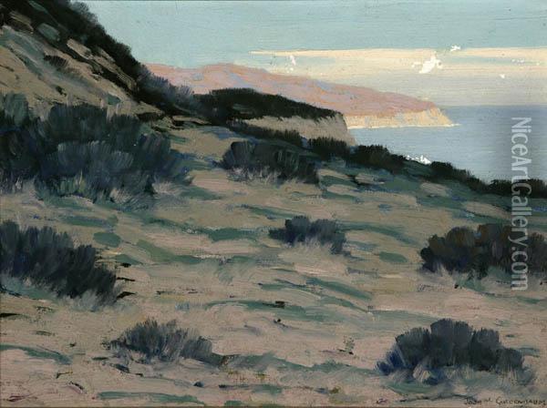 California Coastal View Oil Painting - Joseph Greenbaum