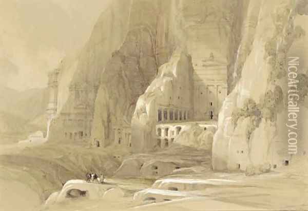 Petra Oil Painting - David Roberts
