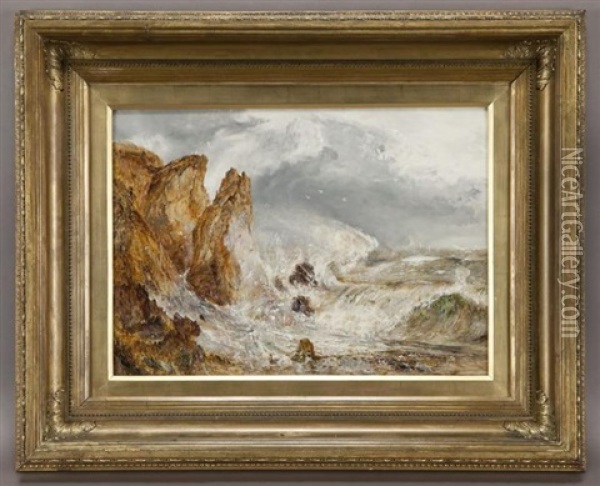 Untitled (seascape) Oil Painting - William Joseph J. C. Bond