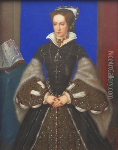 Queen Mary I Oil Painting - George Perfect Harding