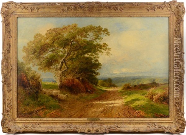 Ewhurst Hill, Surrey Oil Painting - John Clayton Adams