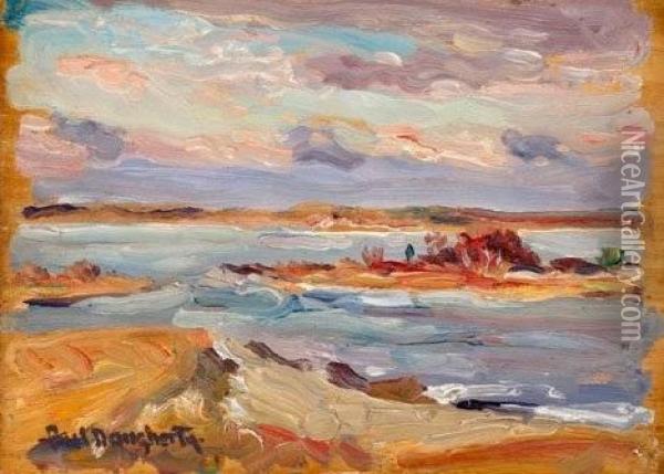 Sunset Over The Coast Oil Painting - Paul Dougherty