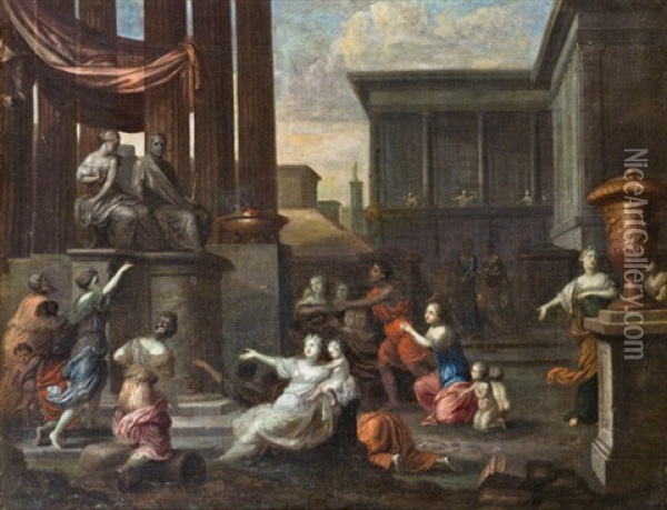 Geschichte Von S. Maria In Aracoeli In Rom Oil Painting - Jacob Van Hal