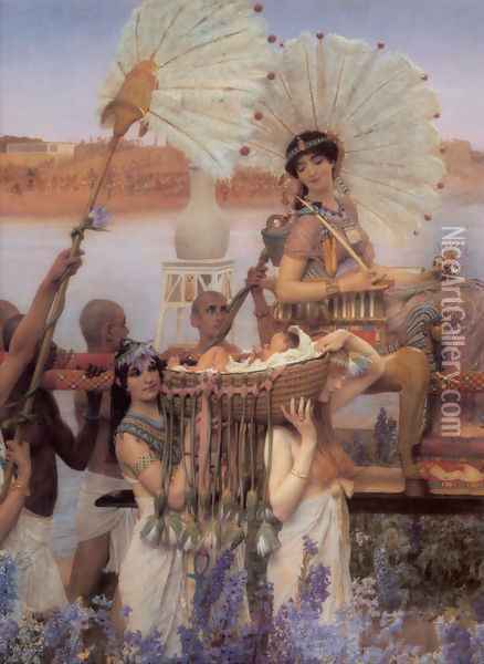 The Finding of Moses [detail] Oil Painting - Sir Lawrence Alma-Tadema