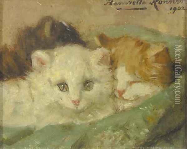 Kittens 2 Oil Painting - Henriette Ronner-Knip