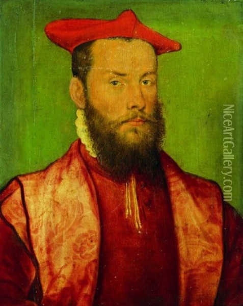 Portrait D'odet De Colligny, Cardinal De Chatillon, Eveque De Beauvais Oil Painting -  Corneille de Lyon