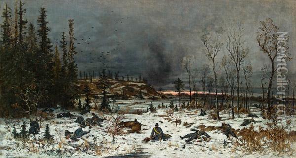 Aus Dem Kriegsleben Oil Painting - Theodor von Hormann