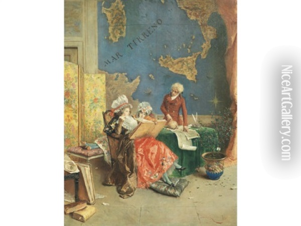 The Phrenologist Oil Painting - Lucius Rossi