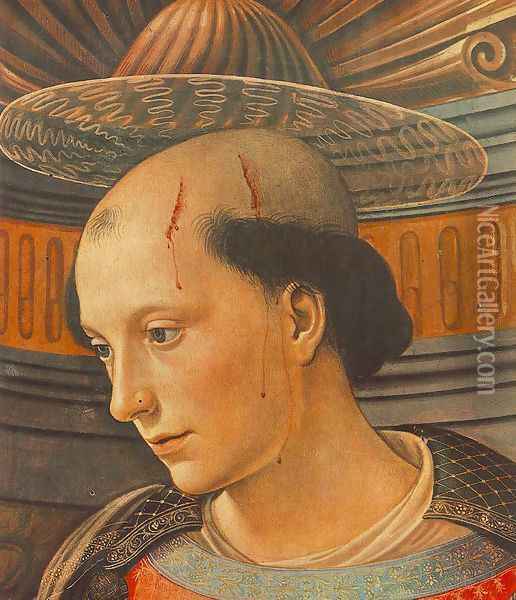 St Stephen (detail) 1490-94 Oil Painting - Domenico Ghirlandaio
