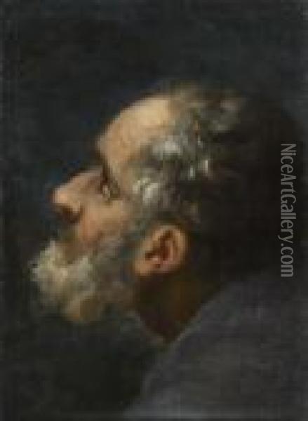 Tete De Vieillard Oil Painting - Guido Reni