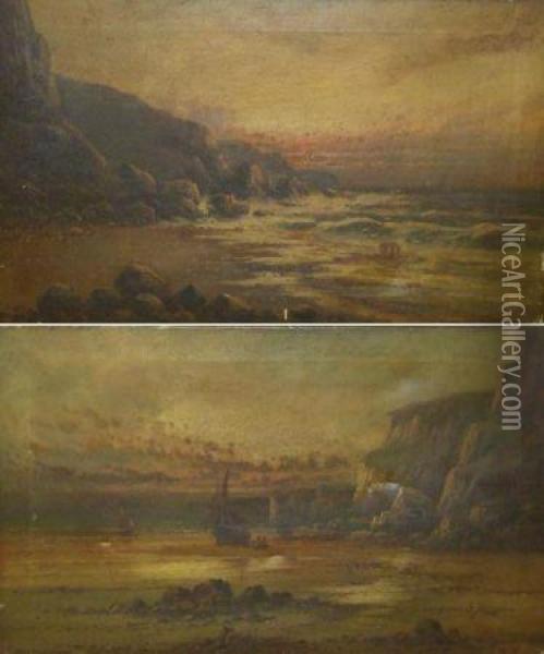 Coastal Scenes Oil Painting - Frank Hider