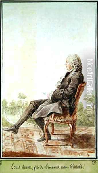Monsieur Louis Racine 1692-1763 Oil Painting - Louis Carrogis Carmontelle