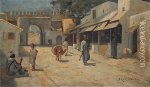 Tanger Oil Painting - James Coutts Michie