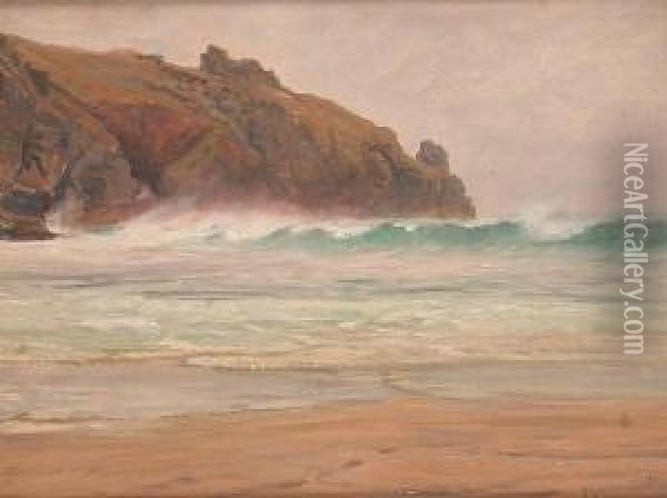 The Beach Oil Painting - Frederik Golden Short